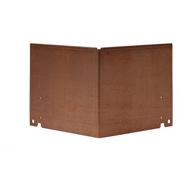 Uitwendige hoek Kantopsluiting Double (flg) 16.5cm Corten