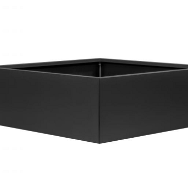 Plantenbak Vlak Grafietzwart 120x120x80cm