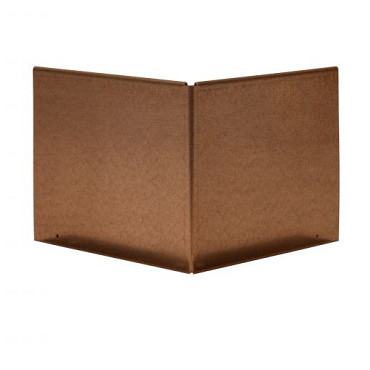 Uitwendige hoek Kantopsluiting Single & Single flex 27.7cm Corten