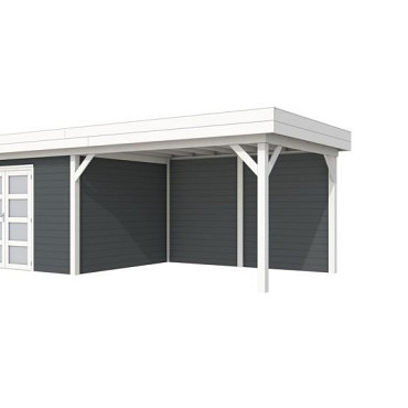 Vuren Topvision Premium Parelhoen 400x300cm en luifel 400cm onbehandeld