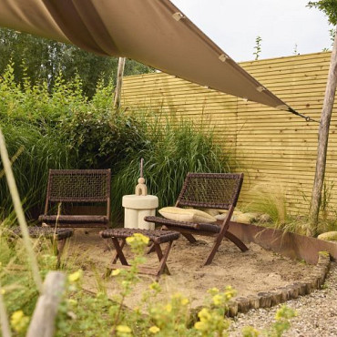 Vuren geschaafd triple profiel 2,2x14x500cm groen geïmpregneerd