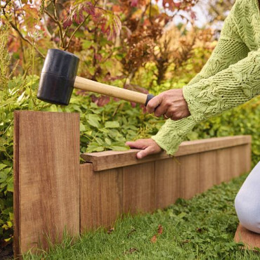 Hardhouten Azobé geschaafde damwand 3,0x20,0x200cm (werkend 18,5cm)