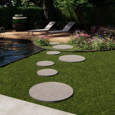 ArtiStone Oud Hollands Staptegel Rond Ø60x7cm Carbon