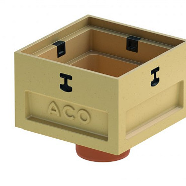 ACO Europoint Lage onderbak incl. spie Ø110mm 25x25x21cm