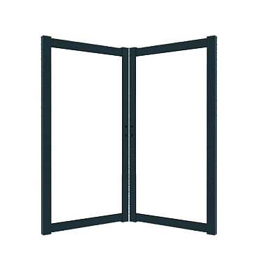 Boston maatwerk Dubbele poort groot max (B) 400cm (H) 200cm incl insteekslot