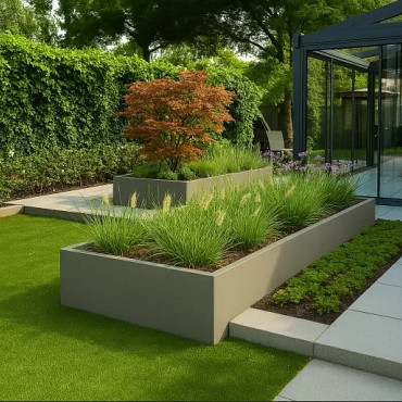 Plantenbak Vlak - 60x90x40cm Taupe