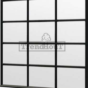 Steel Look raam 2230x2200mm zwart module H-04