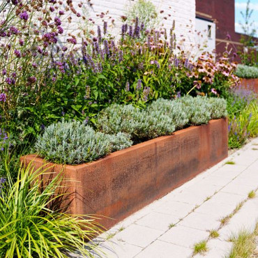 CARREZ met bodem 3000x1000x800mm Corten (CA18)