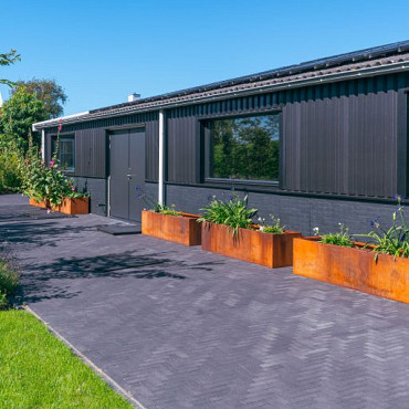 CARREZ met bodem 3000x500x600mm Corten (CA22.05)