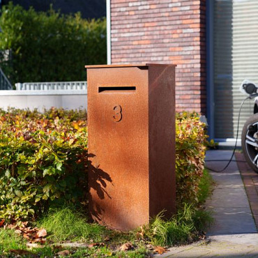 Pakketbrievenbus Corten - CASE 500x400x1200 (PCC1.2)