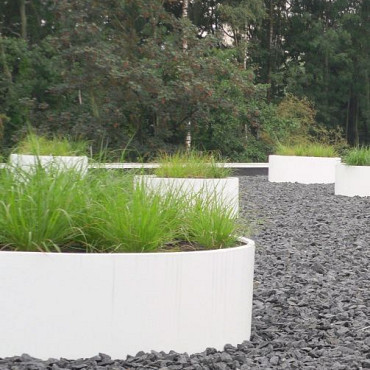 CIRCUM met bodem Ø500x500mm Aluminium (AM9)