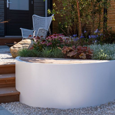 ELLIPSE met bodem 1200x800x600mm Aluminium (AEL5)