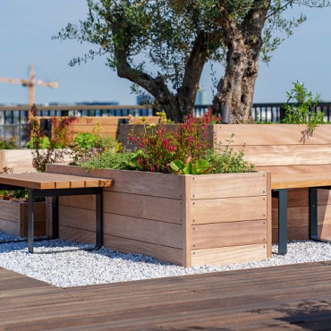 CARREZ met bodem 1200x500x620mm Hardhout 21mm (HS22.2)