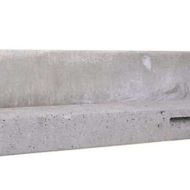 Betowood betonpaal diamant kop 11,5x11,5x278cm grijs tussenpaal ongecoat