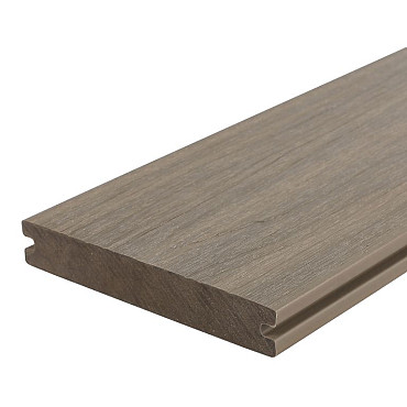 WPC 22,5x210mm Fiberdeck Premium | massief | 2-zijdig Light Grey 400cm