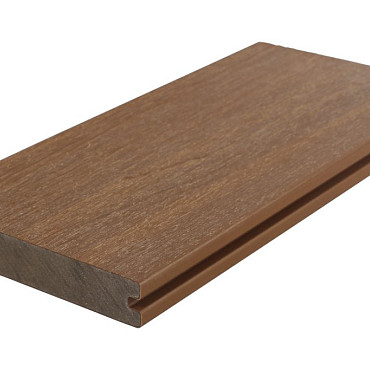 WPC 22,5x138mm Fiberdeck Premium | massief | 2-zijdig Teak 500cm