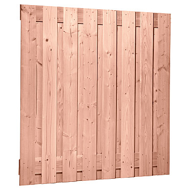 Douglas geschaafd plankenscherm 17-planks 18mm 180x180cm onbehandeld