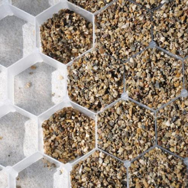 Grindplaat  wit 120x80x3,5 cm incl. onderdoek | 0,96m2