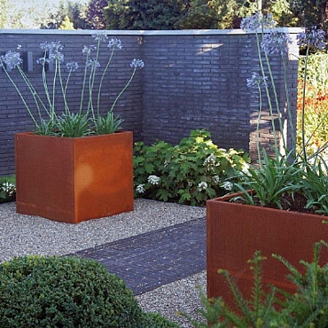 CARREZ met bodem 1000x1000x600mm Corten (CA5.2)