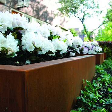 CARREZ met poten 1200x400x800mm Corten (CAP24.2)