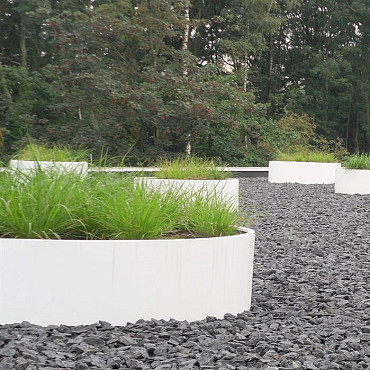 CIRCUM met bodem Ø1000x800mm Aluminium (AM5.1)