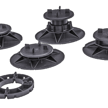 Tegeldrager Zwart 65-100mm hoogte / per 25 stuks