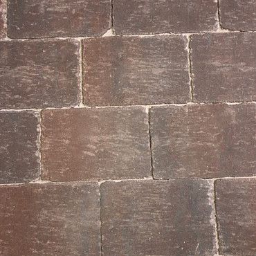 Abbeystones 20x30x6cm gesmoord bruin met deklaag