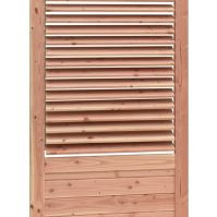 Shutterscherm douglas, 89x224cm, groen geïmpregneerd.