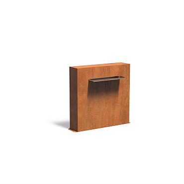 Corten Muur vrijstaand 1000x250x1000 (VCM2.6.600 (incl waterval 600 + pomp))