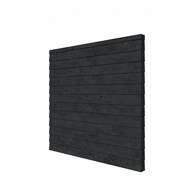 Vuren wandpakket t.b.v. dubbelzijdige wand Comfort/DHZ 246,5x224 cm, zwart geïmpregneerd.