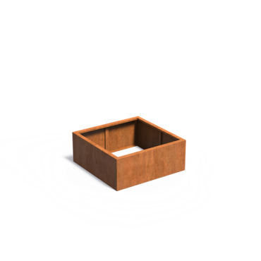 CARREZ zonder bodem 1000x1000x400mm Corten (CAW5.3)