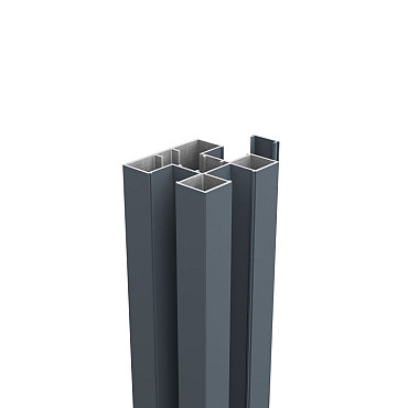 Boston Aluminium H-paal 75x75mm L-300 cm RAL7016