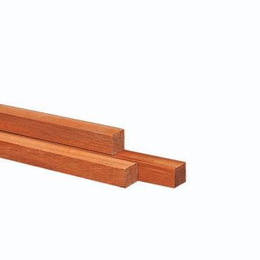 Hardhouten Azobé paal fijnbezaagd, gepunt 10x10x400cm