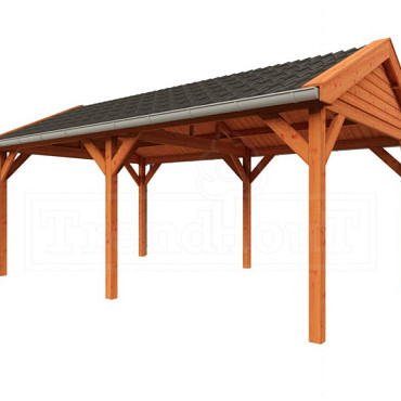 Buitenverblijf Zadeldak Betula 6150x4150x3350mm (bxdxh)