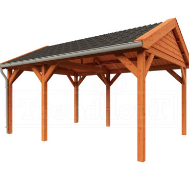 Buitenverblijf Zadeldak Betula 5050x4150x3350mm (bxdxh)