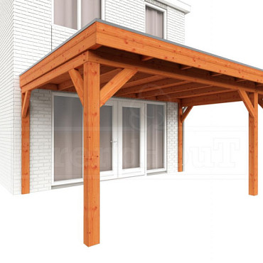 Aanbouwveranda Ancona 4800x3900x2600mm (bxdxh) rechts