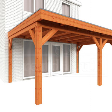 Aanbouwveranda Ancona 4950x3900x2600mm (bxdxh) rechts