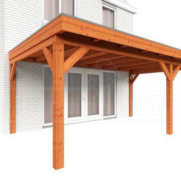 Aanbouwveranda Ancona 5550x3900x2600mm (bxdxh) rechts