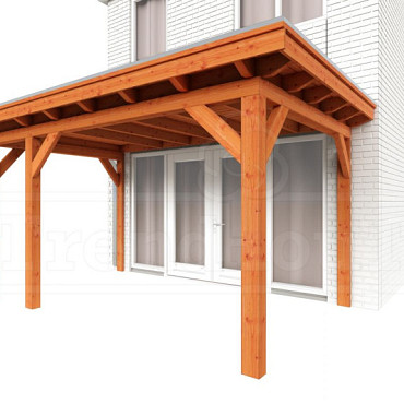 Aanbouwveranda Lucca 4600x3250x2600mm (bxdxh) links