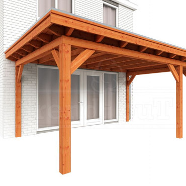 Aanbouwveranda Lucca 5250x3900x2600mm (bxdxh) rechts