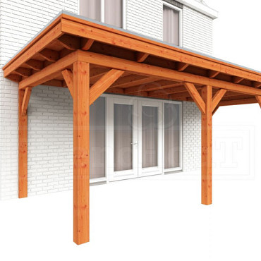 Aanbouwveranda Lucca 6450x3250x2600mm (bxdxh) rechts