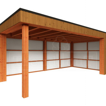 Buitenverblijf Capri 6100x3750x2550mm (bxdxh) model rechts alleen constructie