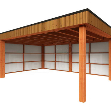 Buitenverblijf Capri 6100x4900x2550mm (bxdxh) model links alleen constructie