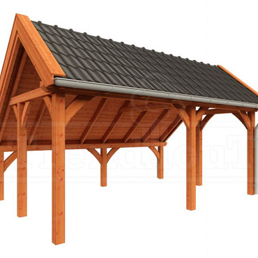 Kapschuur de Hoeve XL 5850x4400x3750mm (bxdxh) rechts