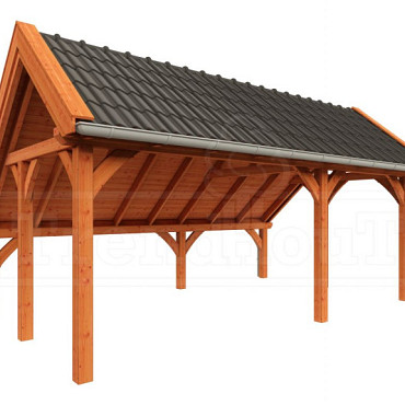 Kapschuur de Hoeve XL 6500x4400x3750mm (bxdxh) rechts