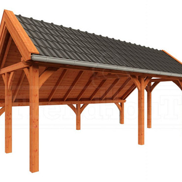 Kapschuur de Hoeve XL 7000x4400x3750mm (bxdxh) rechts