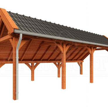 Kapschuur de Hoeve XL 8200x3800x3450mm (bxdxh) rechts