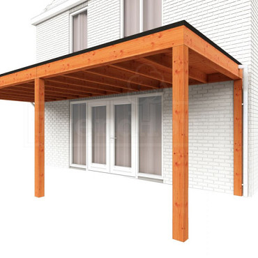 Aanbouwveranda Modena 6950x3000x2700mm (bxdxh) links
