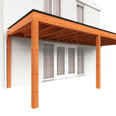 Aanbouwveranda Modena 6950x3000x2700mm (bxdxh) rechts