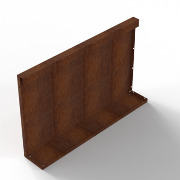 Plantenbak Module+ Recht Paneel (A) 90x56cm Corten
